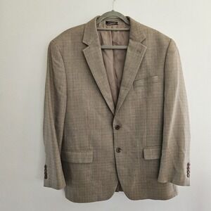 Ralph Lauren Silk Wool Golden Brown Sport Blazer Jacket Button Up‎ 44R